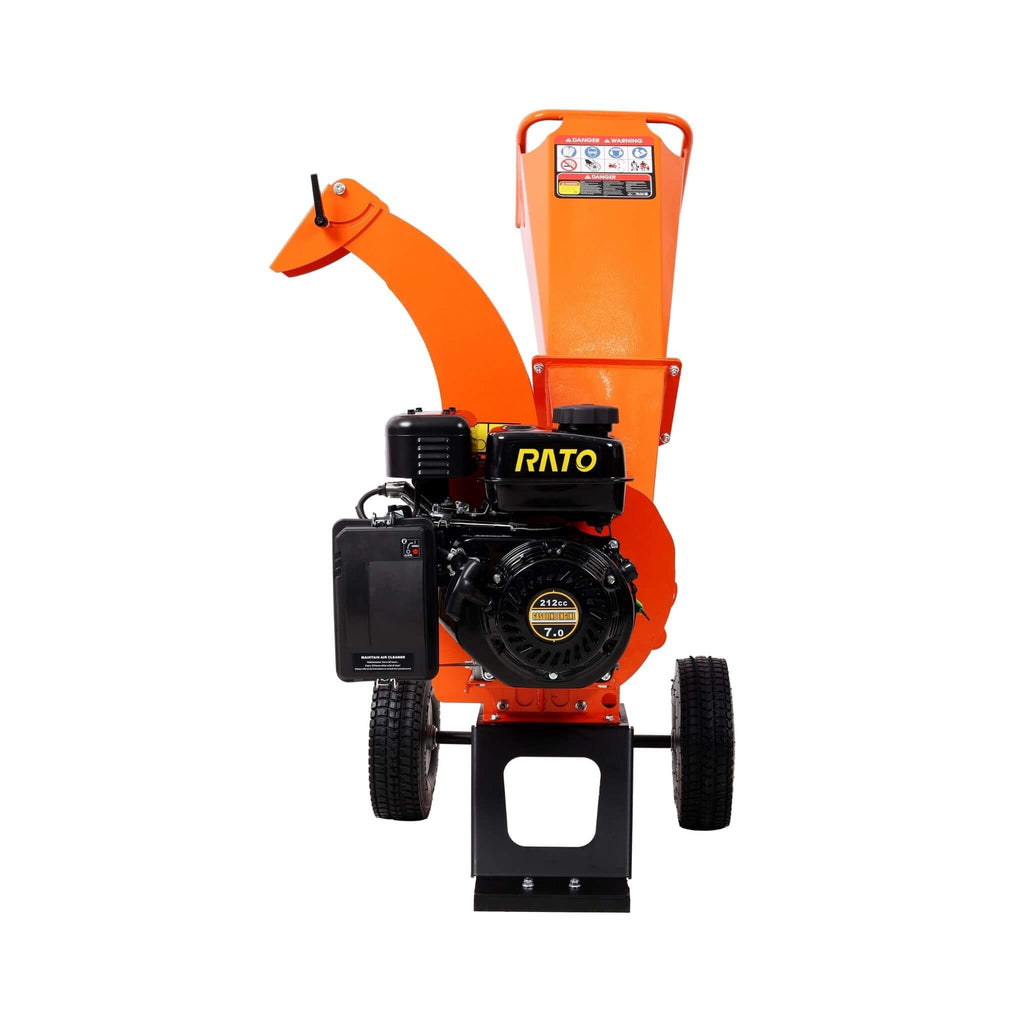 Heavy-Duty 7HP 212CC Gas Wood Chipper Shredder Mulcher (SAK59184) - Saksby Wholesale - Front View