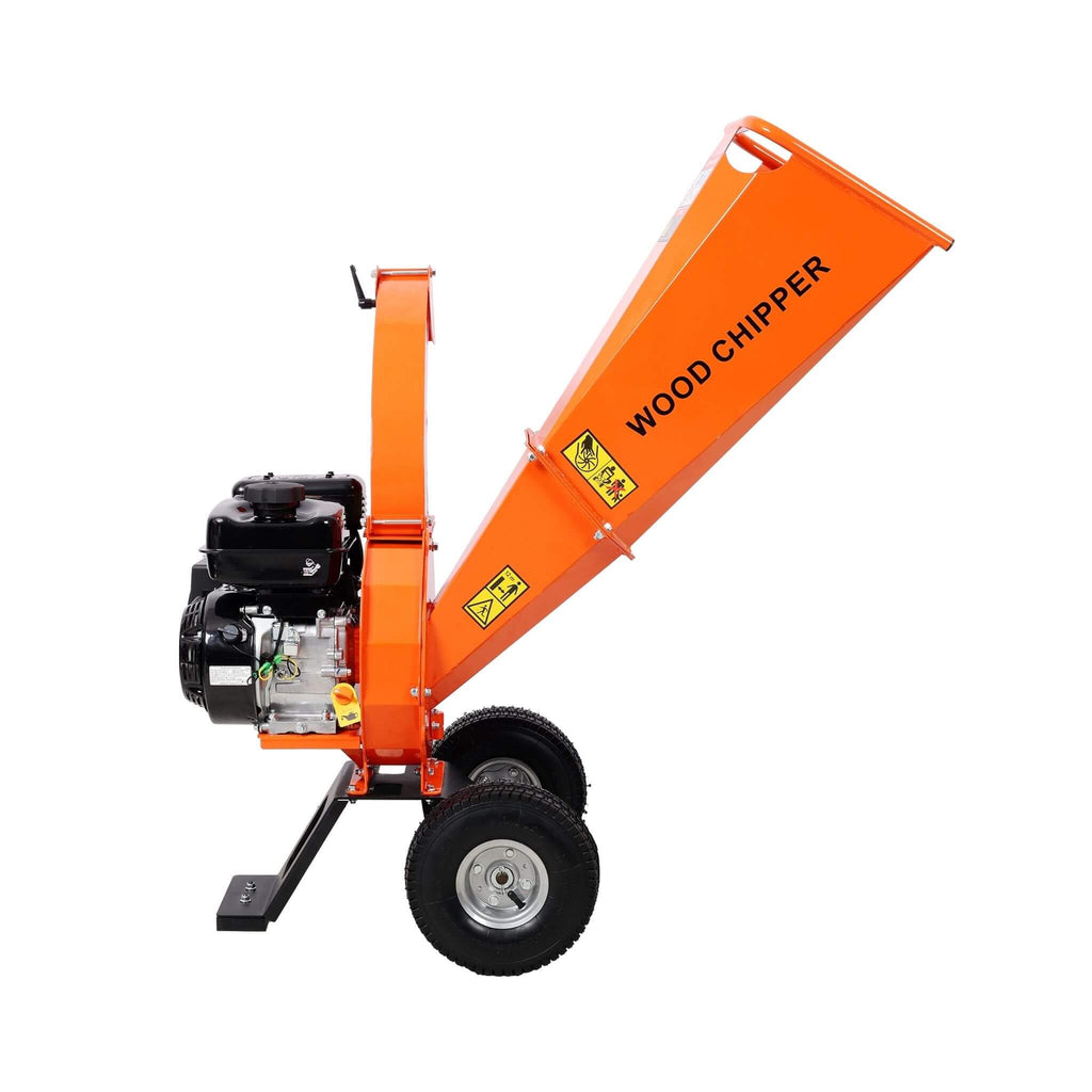 Heavy-Duty 7HP 212CC Gas Wood Chipper Shredder Mulcher (SAK59184) - Saksby Wholesale - Right Side View
