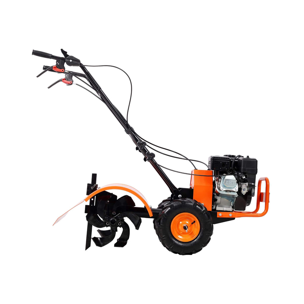Heavy Duty 7HP 212CC Rear Tine Power Tiller Gas Engine Garden Cultivator, 20 Inch (SAK83179) - Saksby Wholesale - Right View
