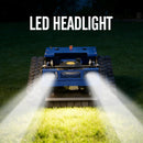 Heavy-Duty 7HP Commercial Remote-Controlled Tracked Gasoline Lawn Mower (SAK94270) - Saksby Wholesale - LED Headlight