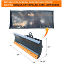 Heavy-Duty 84-Inch 6-Way Skid Steer Dozer Blade Attachment (SAK17862)