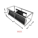 Heavy-Duty 84-Inch Snow Plow Attachment With Dozer Blade (SAK55703) - Saksby Wholesale - Dimensions In Inches