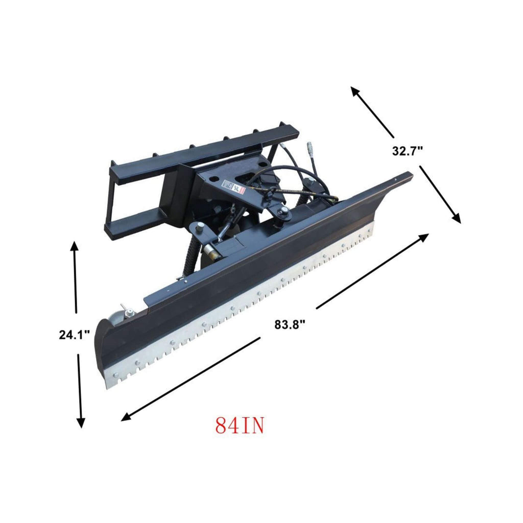 Heavy-Duty 84-Inch Snow Plow Attachment With Dozer Blade (SAK55703) - Saksby Wholesale - Dimensions
