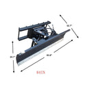 Heavy-Duty 84-Inch Snow Plow Attachment With Dozer Blade (SAK55703) - Saksby Wholesale - Dimensions