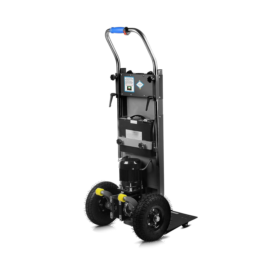 Heavy-Duty 880LBS Electric Motorized Stair Climbing Hand Truck Dolly (SAK72821) - Saksby Wholesale - Black Back Right View