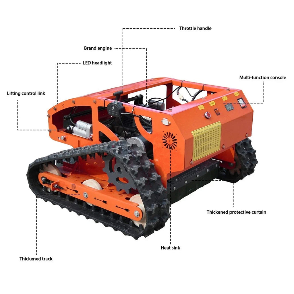 Heavy-Duty 9HP Commercial Remote-Controlled Gasoline-Powered Mower (SAK92146) - Saksby Wholesale - Components