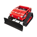 Heavy-Duty 9HP Commercial Remote-Controlled Oil-Electric Hybrid Track Drive With Plow (SAK76425) - Saksby Wholesale - Front Top View