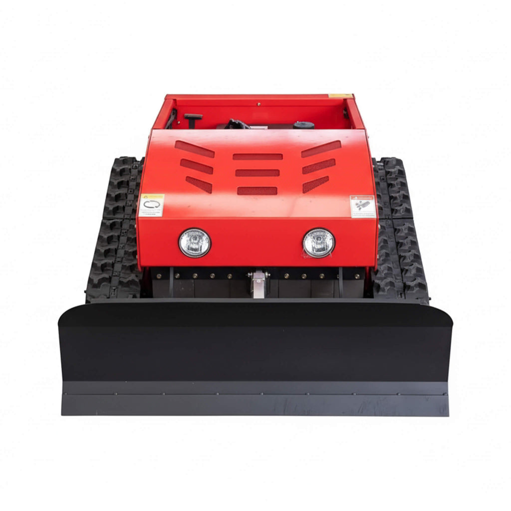 Heavy-Duty 9HP Commercial Remote-Controlled Oil-Electric Hybrid Track Drive With Plow (SAK76425) - Saksby Wholesale - Front View