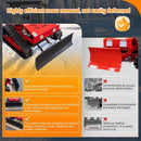 Heavy-Duty 9HP Commercial Remote-Controlled Oil-Electric Hybrid Track Drive With Plow (SAK76425) - Saksby Wholesale - High Efficiently Snow Removal