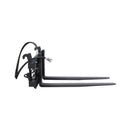 Heavy-Duty Adjustable Hydraulic Pallet Forks Skid Steer Attachment (SAK27439) - Saksby Wholesale - Left Side View