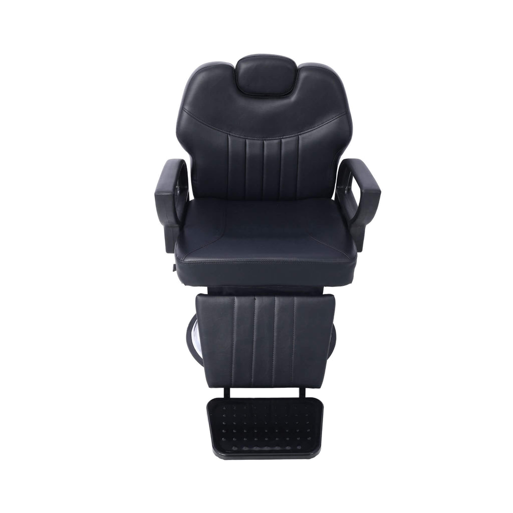 Heavy-Duty All-Purpose Extra Wide PU Leather Hydraulic Reclining Barber Chair (SAK74613) - Saksby Wholesale - Front View