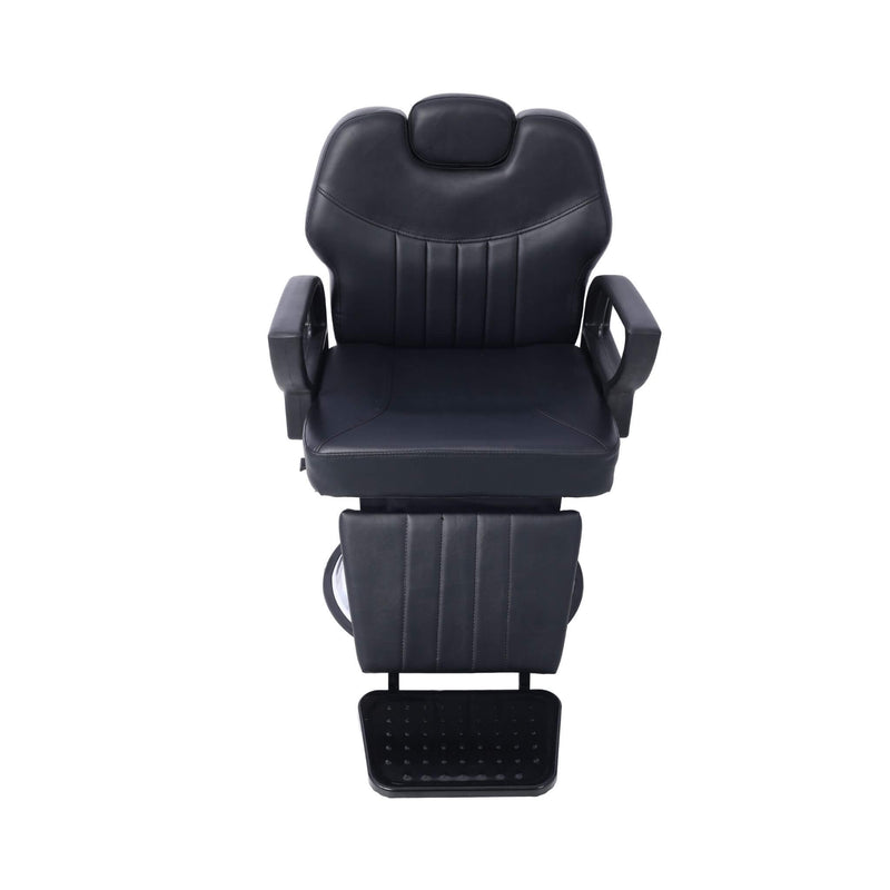Heavy-Duty All-Purpose Extra Wide PU Leather Hydraulic Reclining Barber Chair (SAK74613) - Saksby Wholesale - Front View