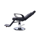 Heavy-Duty All-Purpose Extra Wide PU Leather Hydraulic Reclining Barber Chair (SAK74613) - Saksby Wholesale - Incline View