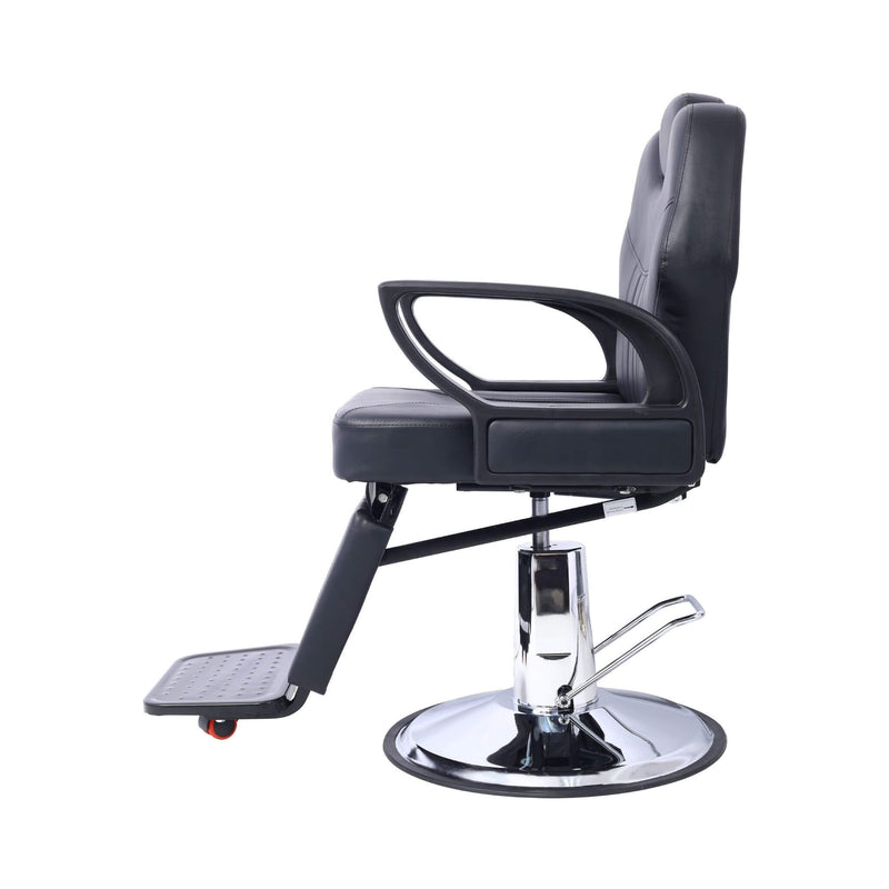 Heavy-Duty All-Purpose Extra Wide PU Leather Hydraulic Reclining Barber Chair (SAK74613) - Saksby Wholesale - Left View