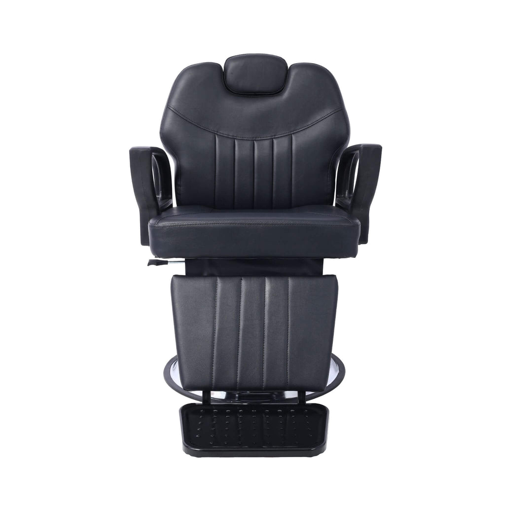 Heavy-Duty All-Purpose Extra Wide PU Leather Hydraulic Reclining Barber Chair (SAK74613) - Saksby Wholesale - Front View