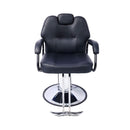 Heavy-Duty All-Purpose Ultra-Comfortable Hydraulic Reclining Barber Chair For Salons And Barber Shops (SAK97418) - Saksby Wholesale - Front View Details