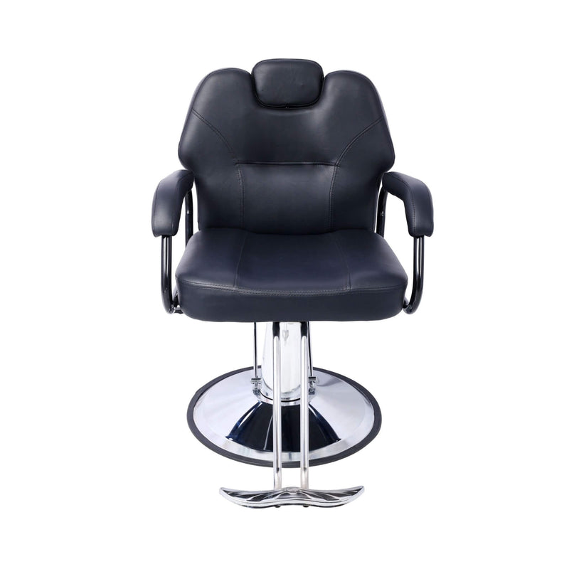 Heavy-Duty All-Purpose Ultra-Comfortable Hydraulic Reclining Barber Chair For Salons And Barber Shops (SAK97418) - Saksby Wholesale - Front View Details