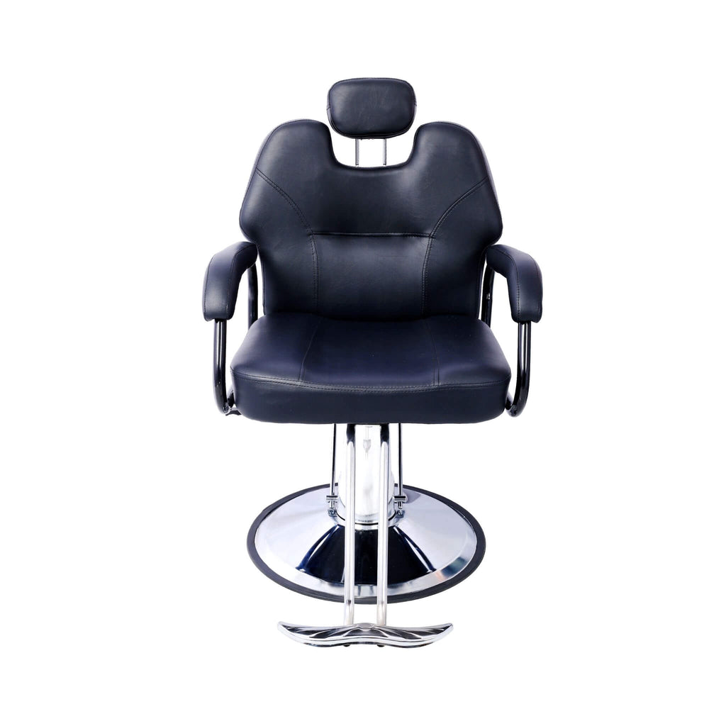 Heavy-Duty All-Purpose Ultra-Comfortable Hydraulic Reclining Barber Chair For Salons And Barber Shops (SAK97418) - Saksby Wholesale - Front View