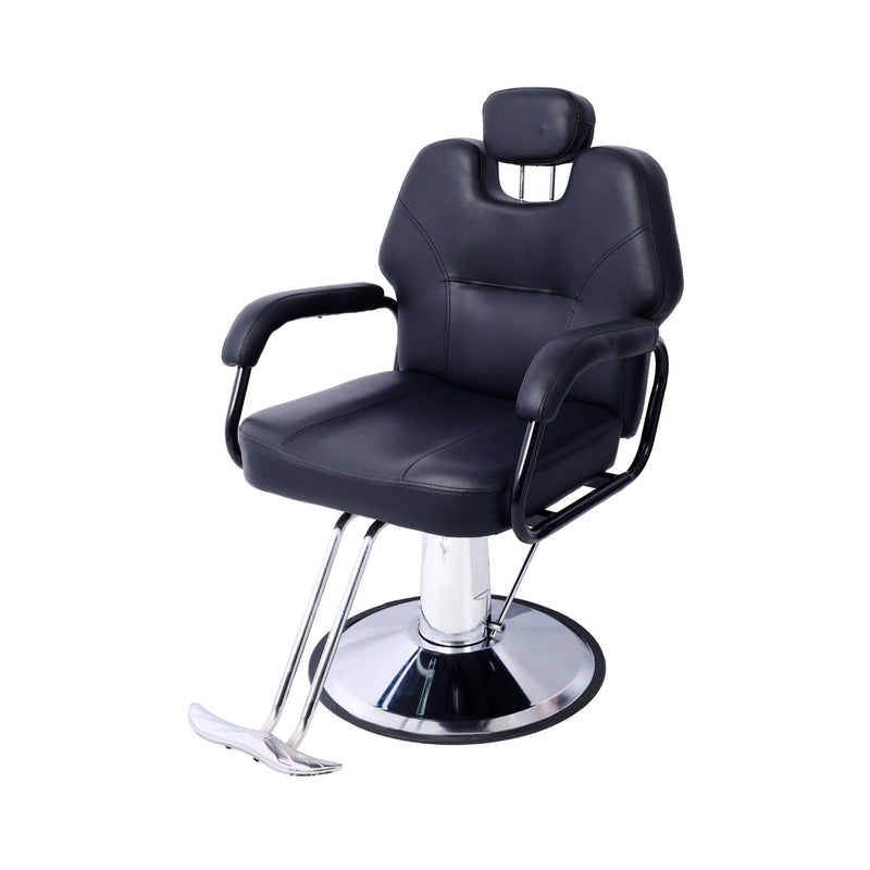 Heavy-Duty All-Purpose Ultra-Comfortable Hydraulic Reclining Barber Chair For Salons And Barber Shops (SAK97418) - Saksby Wholesale - Lifted Head Rest