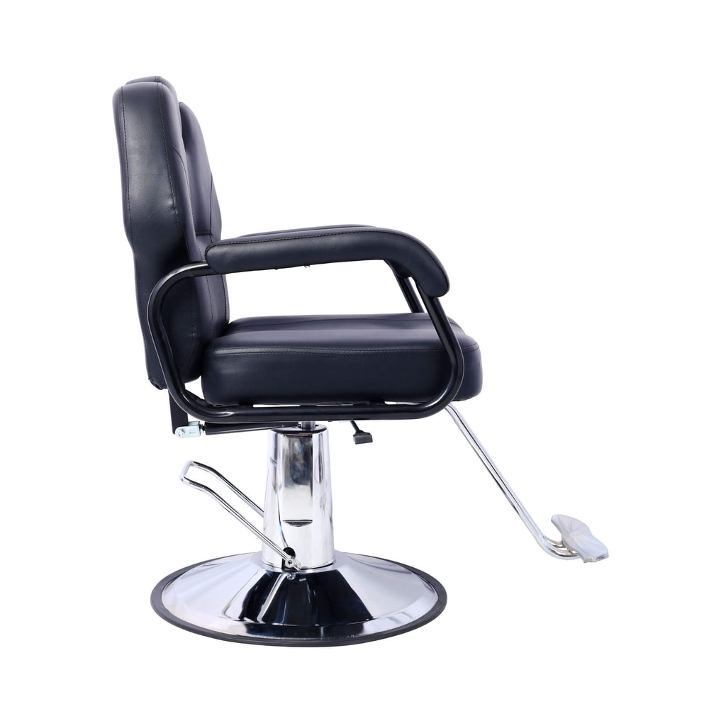 Heavy-Duty All-Purpose Ultra-Comfortable Hydraulic Reclining Barber Chair For Salons And Barber Shops (SAK97418) - Saksby Wholesale - Right Side View