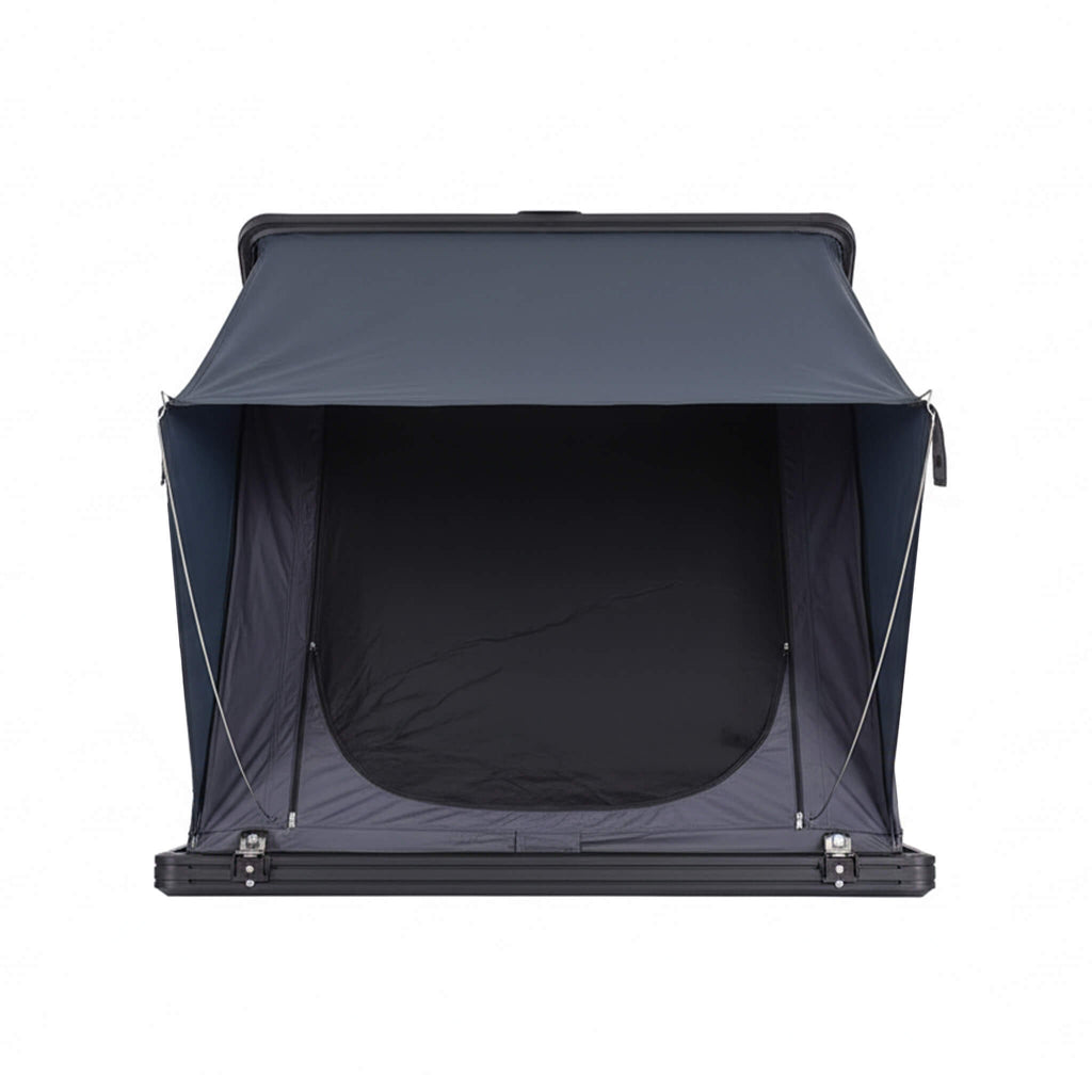 Heavy-Duty Aluminum Rooftop Tent With Ladder, LED Lighting, And Memory Foam Mattress (SAK82931) - Saksby Wholesale - Front View
