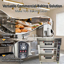 Heavy-Duty Commercial Triple Deck 220V 19.8KW Electric Pizza Oven (SAK56751)