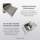 Heavy-Duty Commercial Automatic Corn Tortilla Making Machine (SAK60513) - Saksby Wholesale - Industrial Grade And All-In-One Features View