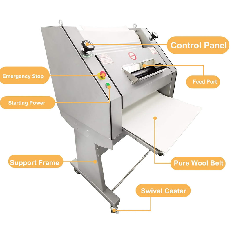 Heavy-Duty Commercial 110V Electric Baguette Bread Shaper Machine (SAK68176)
