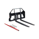 Heavy-Duty Commercial Pallet Fork Frame Hay Attachment (SAK34851) - Saksby Wholesale - Front View With 2" Trailer Receiver Hitch