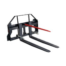 Heavy-Duty Commercial Pallet Fork Frame Hay Attachment (SAK34851) - Saksby Wholesale - Side View