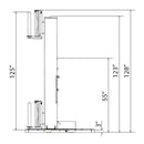 Heavy-Duty Commercial Pallet Shrink Wrapper Turntable Machine (SAK62410) Saksby - Dimensions