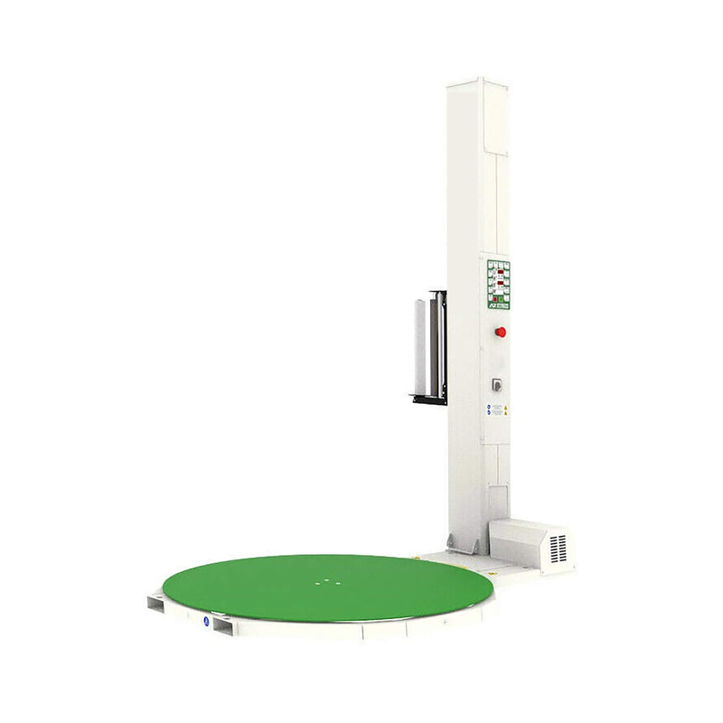 Heavy-Duty Commercial Pallet Shrink Wrapper Turntable Machine (SAK62410) Saksby - Front Left Corner View
