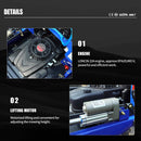 Heavy-Duty Commercial Remote-Controlled Lawn Mower With Snow Plow (SAK85214) - Saksby Wholesale -   Engine And Motor