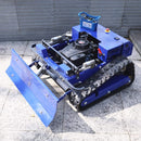 Heavy-Duty Commercial Remote-Controlled Lawn Mower With Snow Plow (SAK85214) - Saksby Wholesale - Lifestyle Front Left View