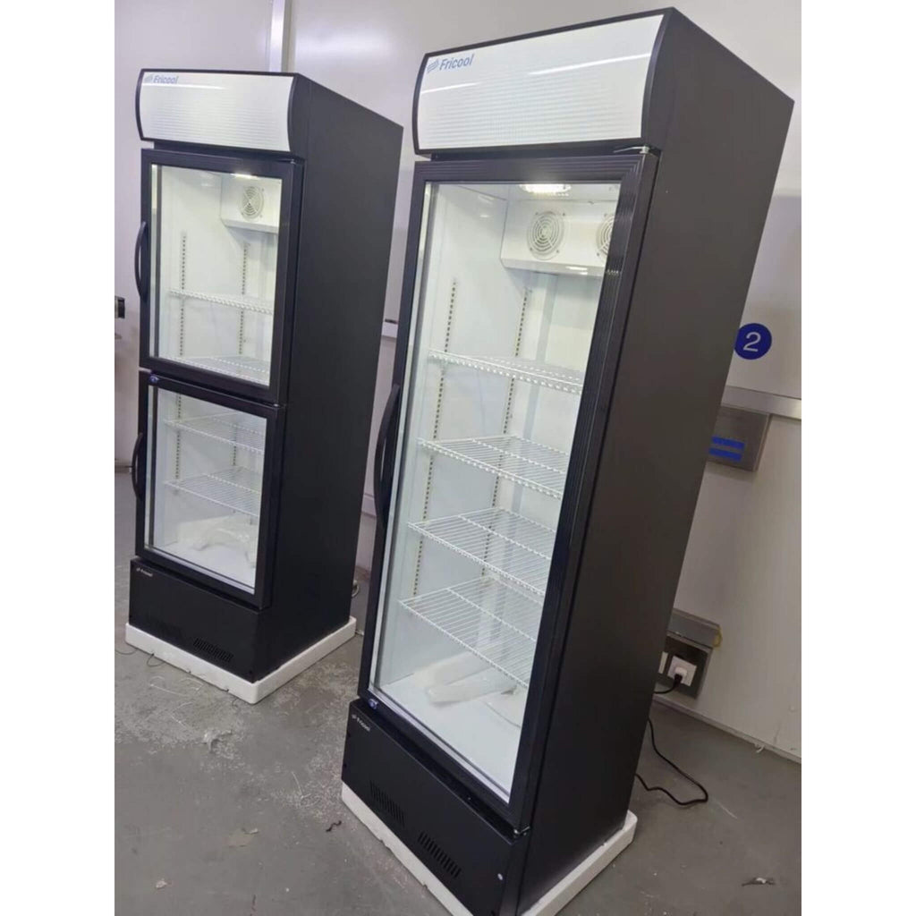 Heavy Duty Commercial Single Glass Door Refrigerator With LED Lights, 23" (SAK43533) - Saksby Wholesale - Actual Product Image