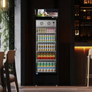Heavy Duty Commercial Single Glass Door Refrigerator With LED Lights, 23" (SAK43533) - Saksby Wholesale - Commercial Setup