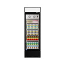 Heavy Duty Commercial Single Glass Door Refrigerator With LED Lights, 23" (SAK43533) - Saksby Wholesale - Front View