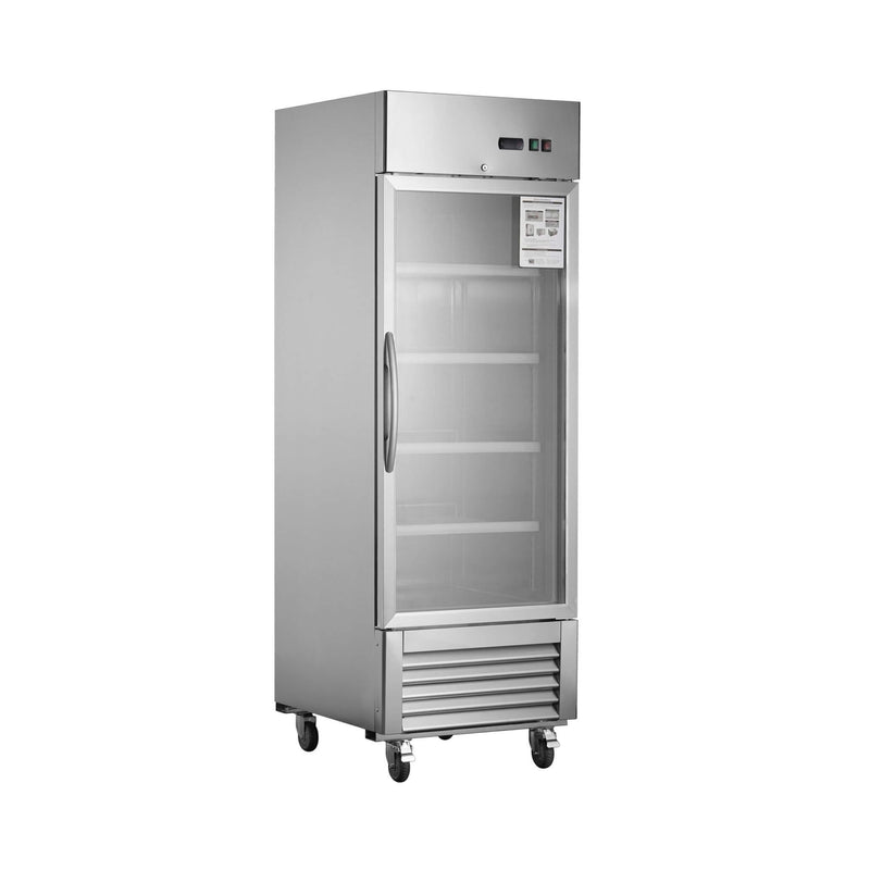 Heavy-Duty Commercial Upright ETL Certified Freezer For Restaurants, Bars, And Supermarkets (SAK01847) - Saksby Wholesale - Side Front View