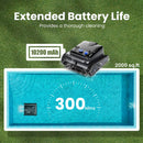 Heavy-Duty Cordless Wall Climbing Robotic Pool Vacuum Cleaner (SAK80239) - Saksby Wholesale - Extended Battery Life