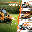 Heavy-Duty Fork Grapple Skid Steer Attachment With Universal Quick Attach (SAK10478) - Saksby Wholesale - Capacity View