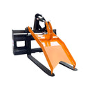 Heavy-Duty Fork Grapple Skid Steer Attachment With Universal Quick Attach (SAK10478) - Saksby Wholesale - Front Right View