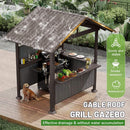 Heavy-Duty Gable Roof Hardtop Grill Gazebo (SAK49731)  - Saksby Wholesale - Features