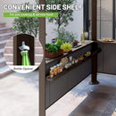 Heavy-Duty Gable Roof Hardtop Grill Gazebo (SAK49731)  - Saksby Wholesale - Shelf View