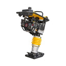 Heavy-Duty 6.5HP Gas-Powered Impact Dirt Rammer Jumping Jack Tamper Plate Ground Compactor W/ Wheels (SAK57684) - Saksby Wholesale - On White Backgound