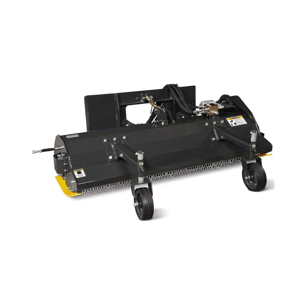 Heavy-Duty Hydraulic Flail Mower Skid Steer Attachment [3-Point Hitch CAT 2] (SAK58246) - Saksby Wholesale - Back Side View