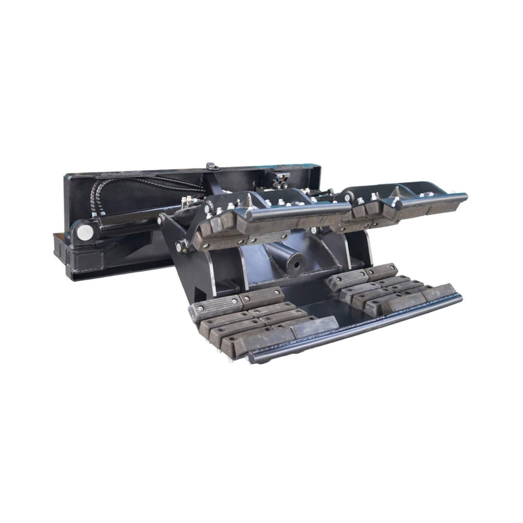 Heavy-Duty Hydraulic Grapple Rock And Pole Claw Skid Steer Attachment (SAK68042) - Saksby Wholesale - Side View Open Claw