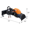 Heavy-Duty Hydraulic Skid Steer Stump Grinder Attachment With 24-Inch Wheel (SAK82954)