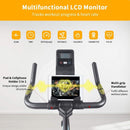 Heavy-Duty Indoor Smart Stationary Fitness Cardio Training Spin Bike For Home Gyms (SAK65195) - Sasksby Wholesale - Multifunctional LCD View