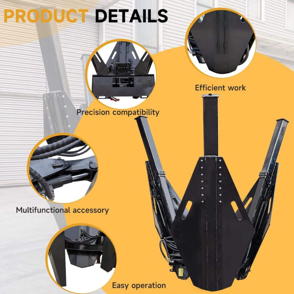 Heavy-Duty Industrial 3-Blade Tree Spade Transplanter Skid Steer Attachment (SAK50296)  - Saksby Wholesale - Product Details
