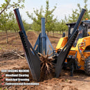 Heavy-Duty Industrial 3-Blade Tree Spade Transplanter Skid Steer Attachment (SAK50296)  - Saksby Wholesale - Root Digging Machine
